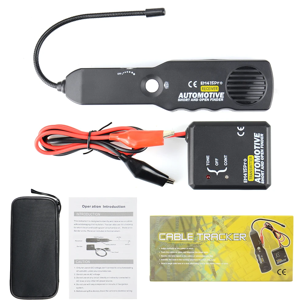 2024 Car Automotive Short & Open Finder EM415PRO Car Short Circuit Detector Car Repair Tool detector Track the cables or wires