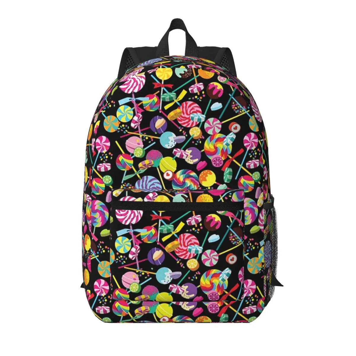 

Colorful Candy Lollipop Themed Student Backpack School Bag Hiking Travel Daypack for Boys Girls Bookbag Shoulder Bags