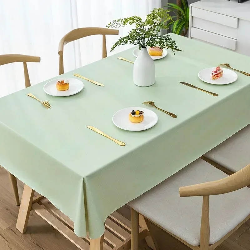 

High grade tablecloth waterproof, oil resistant, scald resistant, and wash free PVC 2023 latest dining tabl G3T4177