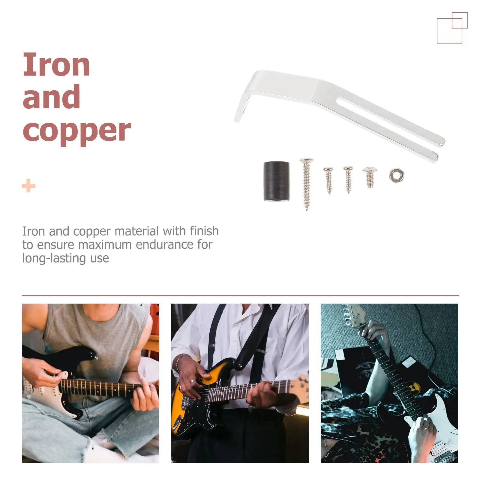 

1Pcs Pickguard Bracket Set Iron Copper Mounting Screws Nut for Jazz Guitar Parts Accessories Luthier Tools Guitar Support