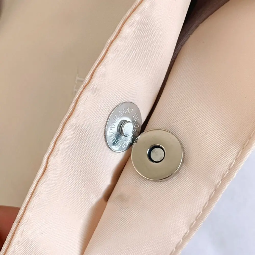 Casual Korean Style Letter Underarm Bag Tote Bag Pure Color Embroidery Shoulder Bag Handbag All-match Nylon Bucket Bag Girls