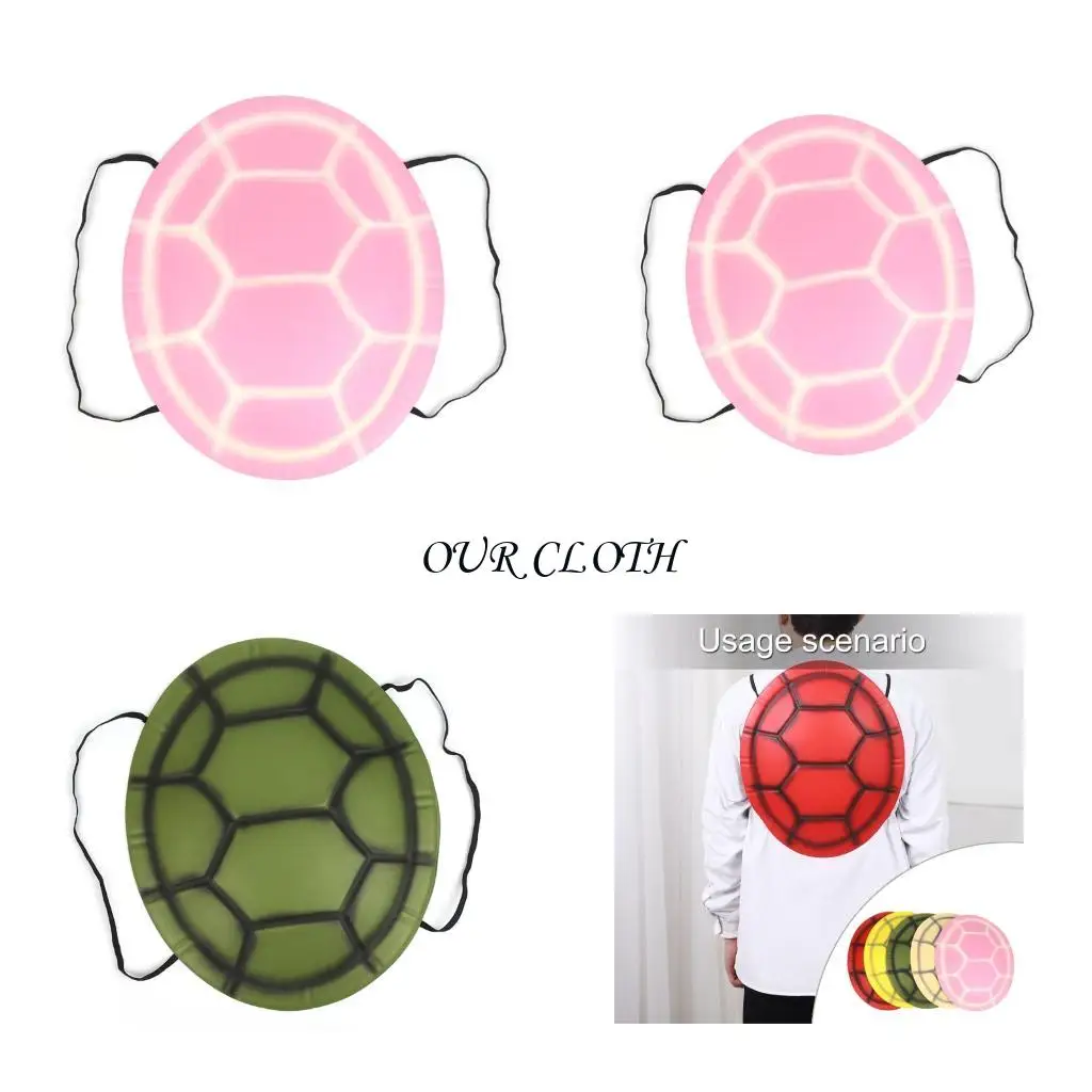 Wearable Eva Tortoise Shell met elastische riem Halloween Tortoise -kostuumaccessoires voor kinderen volwassen Halloween Y1AC