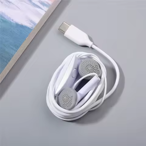 For Samsung A33 A55 A53 A54 A73 M53 A90 Type C Earphones In-ear Wired Mic Control USB-C Headset For Galaxy S24 S23 S22 S21 FE