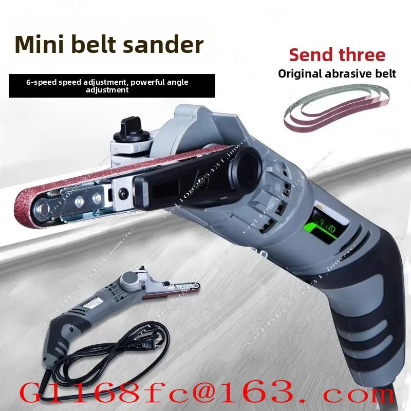 Handheld Sand Belt Machine, Grinding Tool, Polishing and Grinding Machine, Small Woodworking DIY