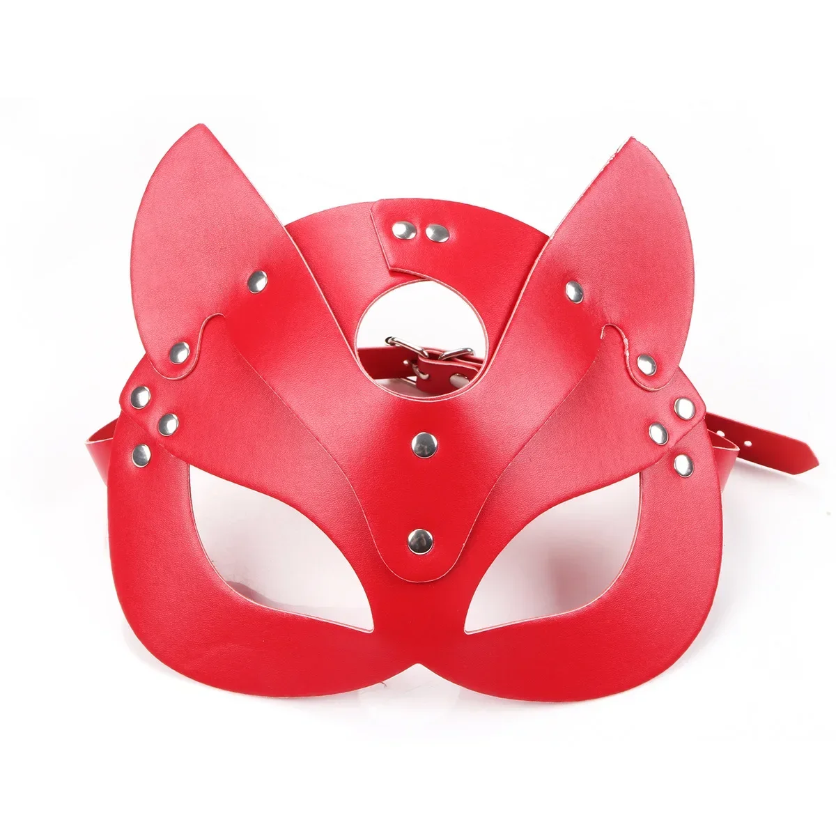 Máscara de couro para adulto, Fox Eye Mask, Role Play