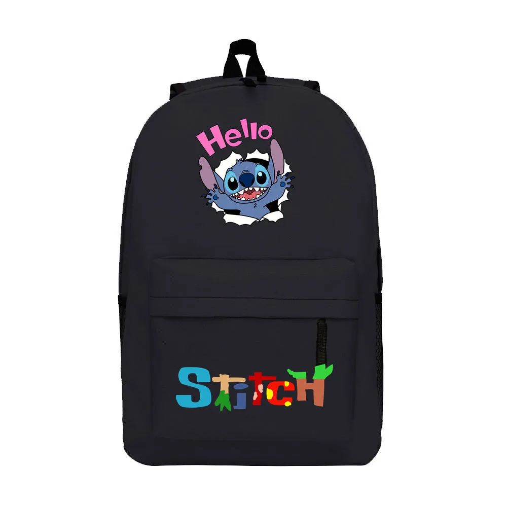 MINISO Stitch กระเป๋าเป้สะพายหลังอะนิเมะคอสเพลย์ Unisex นักเรียนโรงเรียนกระเป๋าการ์ตูนกระเป๋าถือแล็ปท็อป Rucksack กระเป๋ากลางแจ้ง