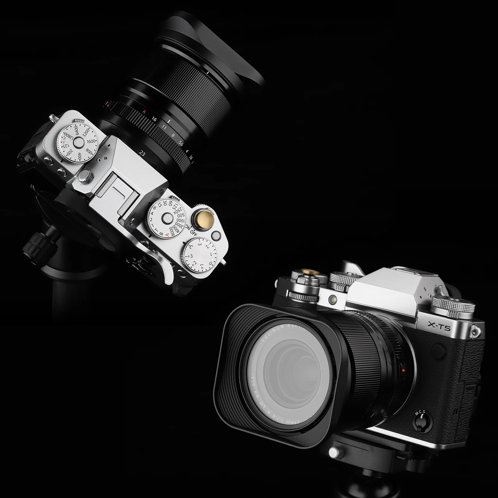 Haoge LH-X33 Lens Hood Metal Square Bayonet for Fujifilm XF16-50mm
