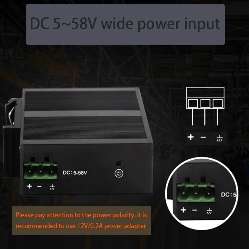 Rj45 Extender Splitter Plug & Play Internet Splitter Adapter 5-Port Industrie 100m Switch Ethernet RJ45 Hub LAN Extensor