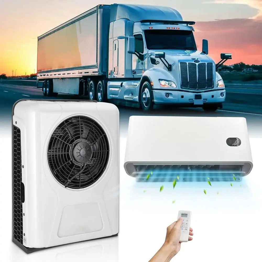 

Truck 12V Mini Split Air Conditioner 9800 Parking AC Unit, 12 DC Air Conditioner with Whisech Auto Swing A/C, Customized