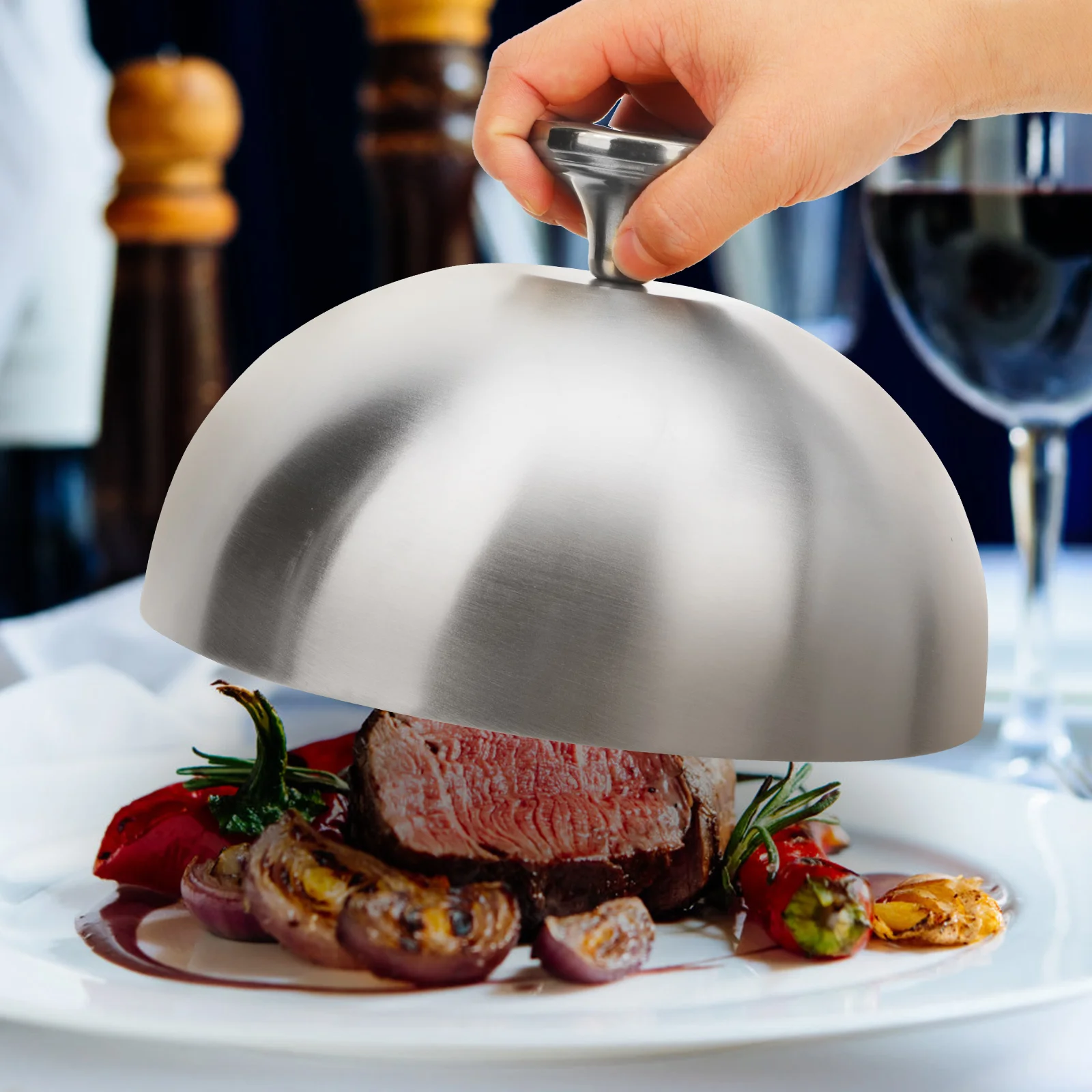 

Oil-proof Vegetable Cover Food Covers Dome Small Tools Stainless Steel Household Cloche