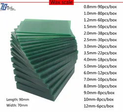 70x90mm Juweliers Model Carving Wax, Dunheid Wax Schaal Voor Mold Carving Sieraden Gereedschap, Molding Wax 0.8mm-12mm