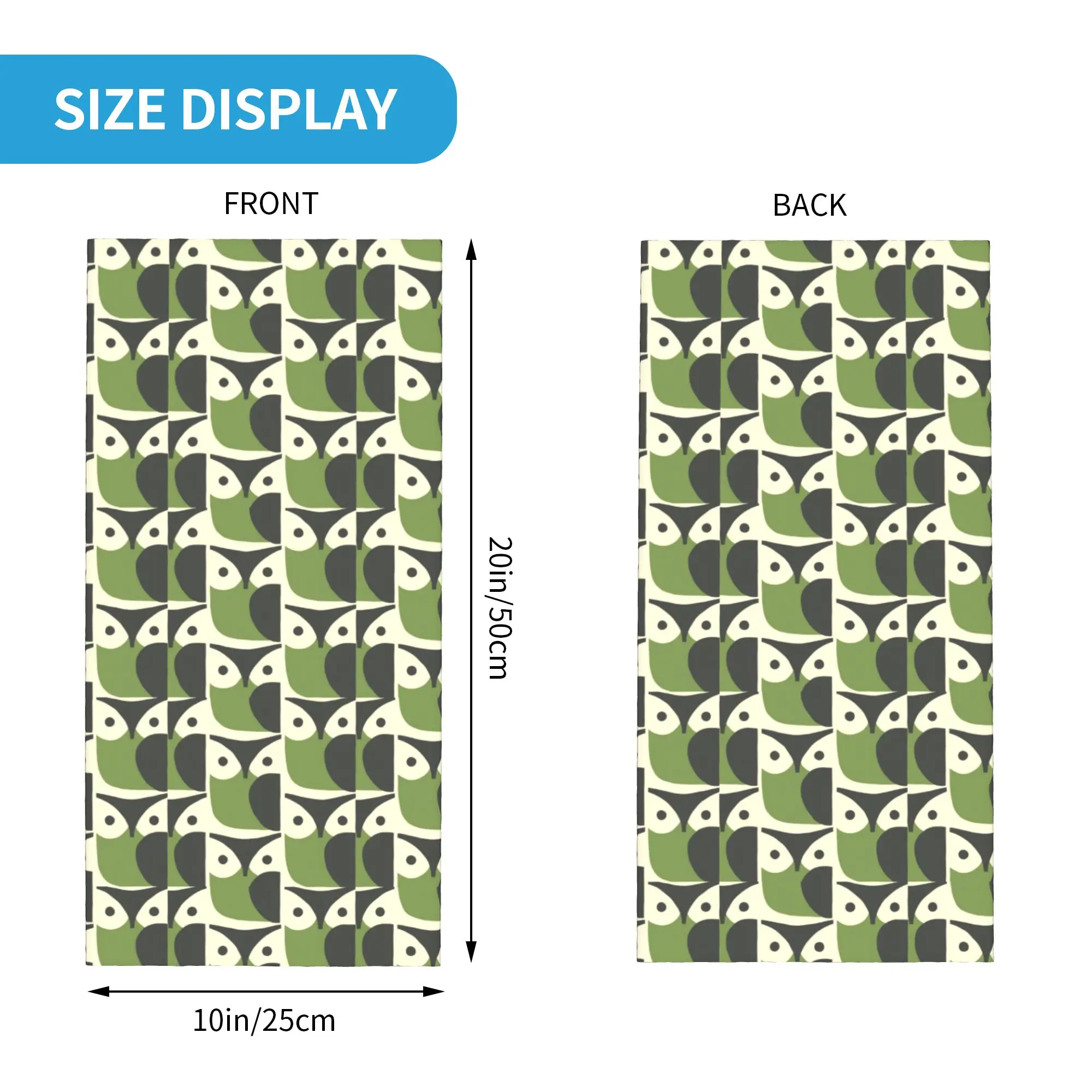 Orla Kiely Flower Bandana Neck Gaiter UV Protection Face Scarf Cover Men Women  Headband Tube Balaclava