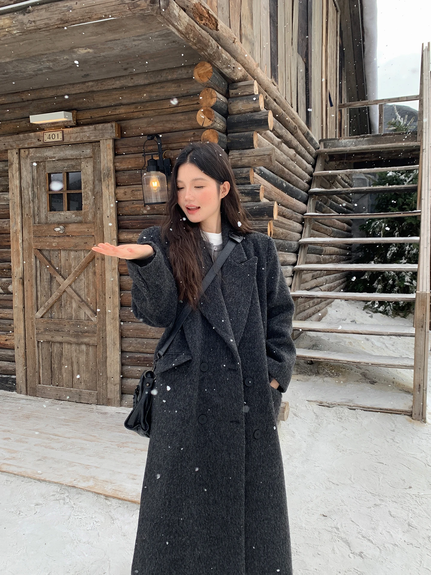 

Шерстяной пиджак Masalady Studio для женщин: винтажный, премиум-класса, свободного кроя, для офиса, с длинным рукавом, на одной пуговице