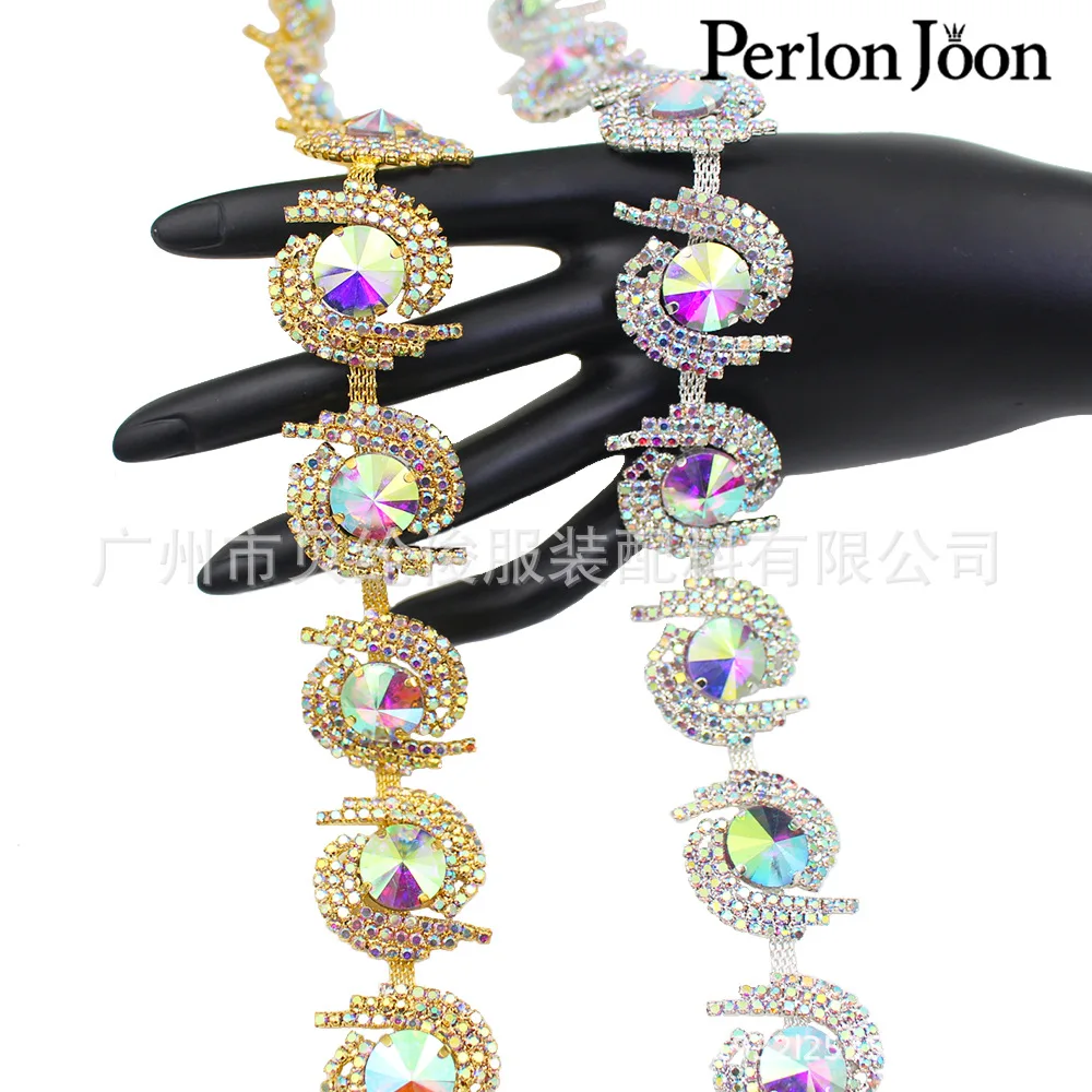 

Индивидуальное AB стекло вихревое украшение в форме солнца со стразами и бриллиантовой цепочкой, свадебное платье, пояс для танца живота, аксессуары, сделай сам