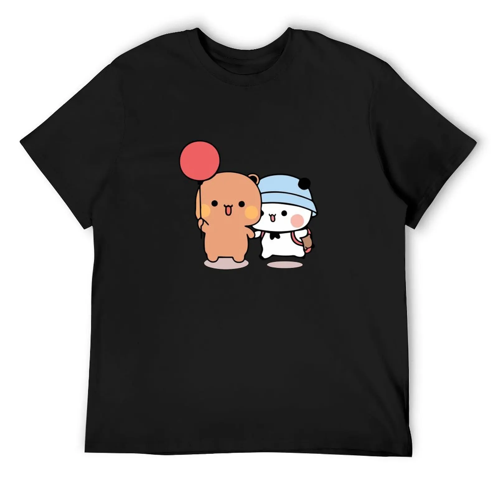 PANDA BEAR, bubu and dudu hugs love balloon T-Shirt rapper graphic tees basketball graphic tees funny t shirts men