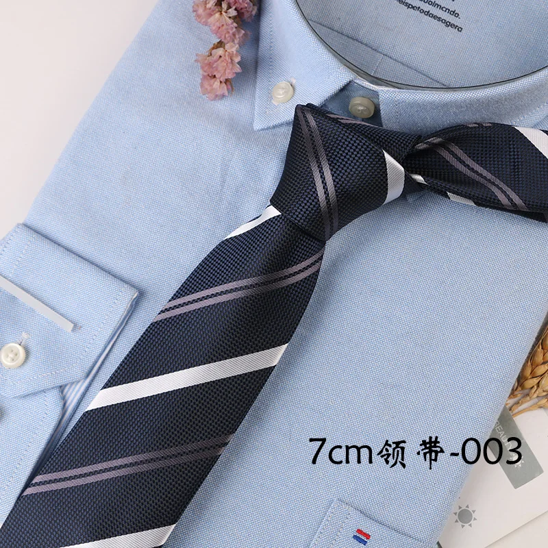 High Quality Fashion 7cm Wine Blue Green Polyester Stripe Dot Ties for Business Wedding Necktie Tie Suit Accessory Gifts