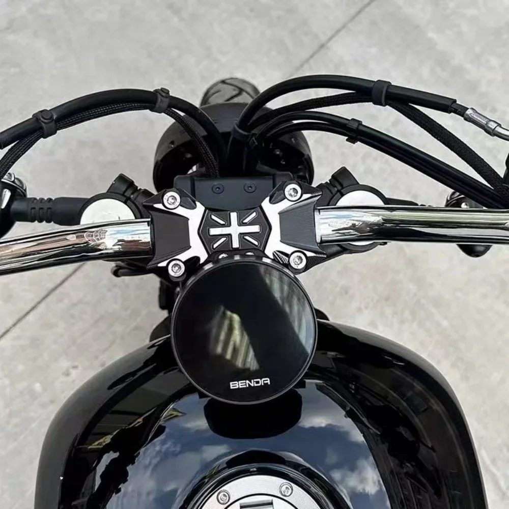 Motorcycle handlebar riser, handlebar mounting bracket, handlebar clip, riser post modification accessory for BENDA Chinchilla 3