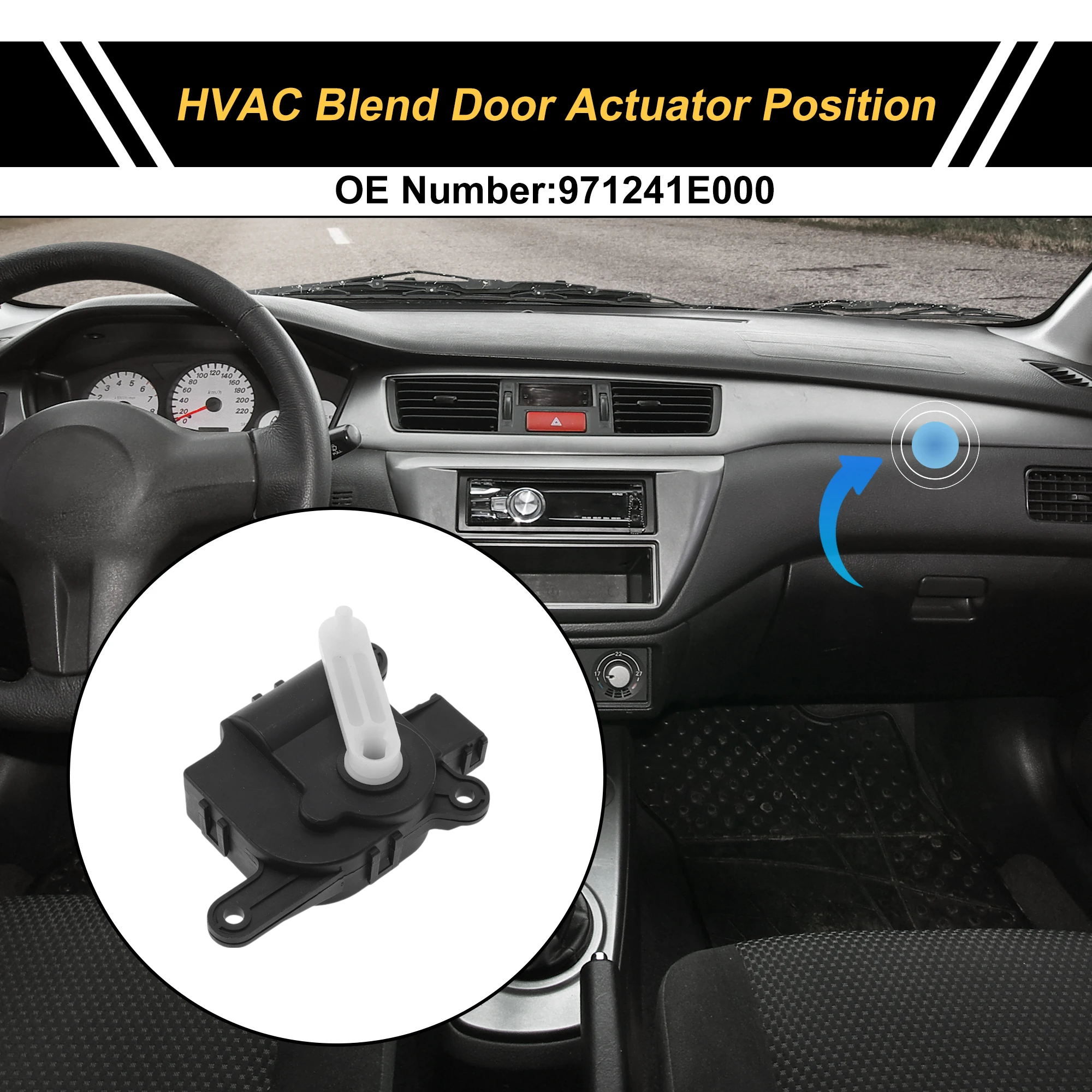 

Привод двери смеси обогревателя UXCELL HVAC для Hyundai Accent 2006-2007, номер 971241E000