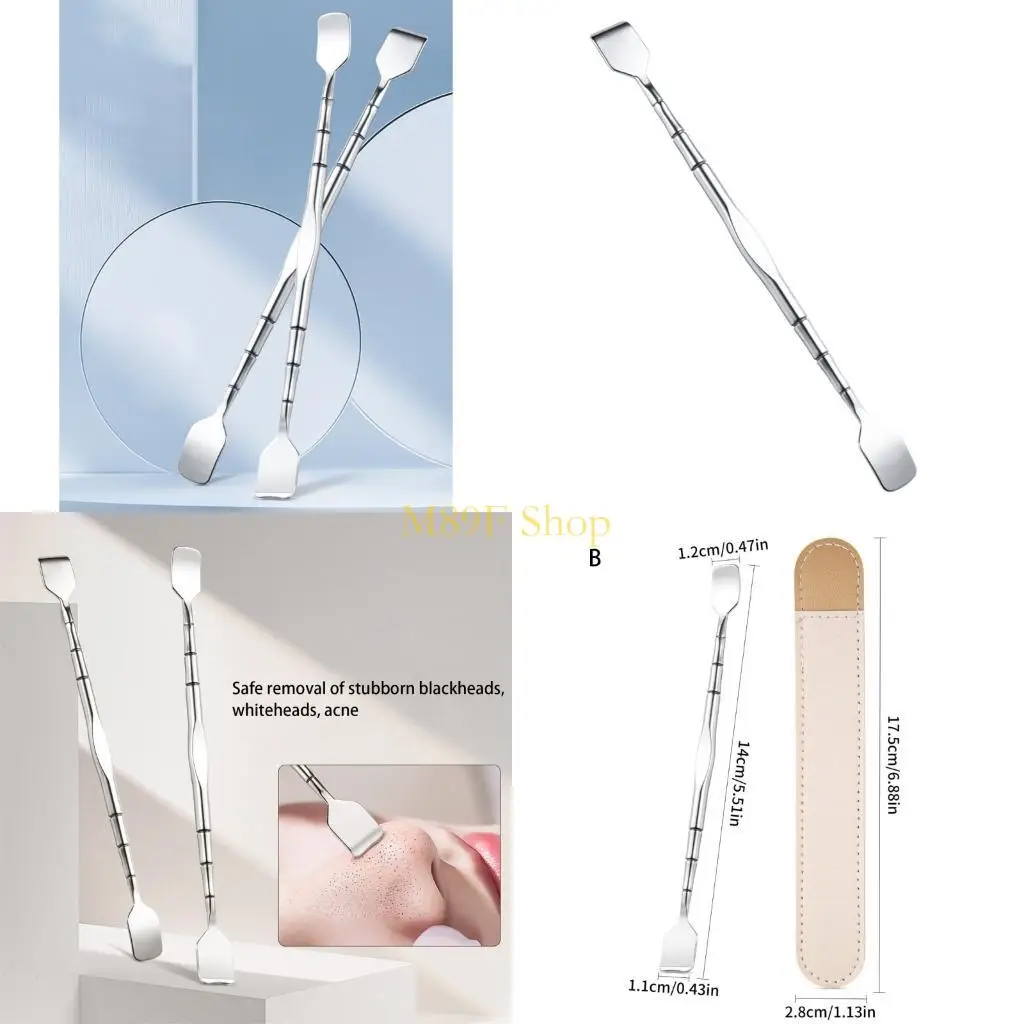 M89F Multi -functionele Blackhead Extractor Tool Scraper Accusory voor neus en voorhoofd