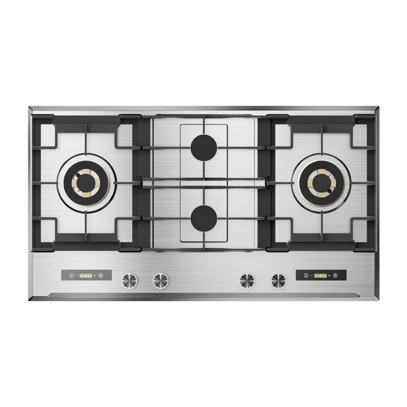 900mm Built-in LPG/LNG Gas Stove with Stainless Steel Surface  - High-End Kitchen Stove Flameout Protection