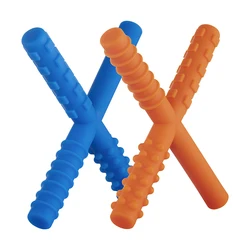 X Shape Teethers Baby Silicone Chewable Toy BPA Free Dural Chewy Stick Textured Hand Fidget Toys Sensory Need