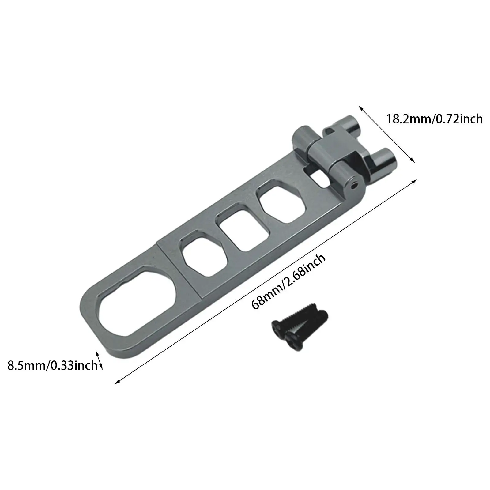 Componente di fissaggio della batteria RC parte di aggiornamento professionale in lega di alluminio modello RC parti del veicolo per H16V3 16210 16208 16207 1/16 RC