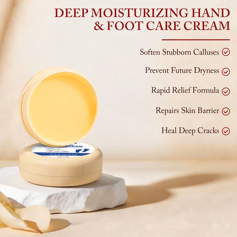 Portable 60% Urea Cream with 2% Salicylic Acid, Deep Moisturizing and Repair for Rough Dry Hands and Feet, Nourishing Skin Care
