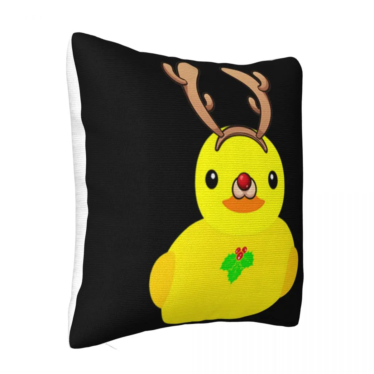 Official Rubber Ducky Reindeer Funny Christmas Ducky Novelty Novelty Rock Top Quality Pillow Case