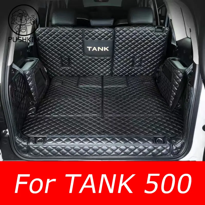 

For Great Wall GWM WEY Tank 500 2024 2023 Car Accessories Cargo Liner Specialized Trunk Floor Mat Waterproof Durable Carpet