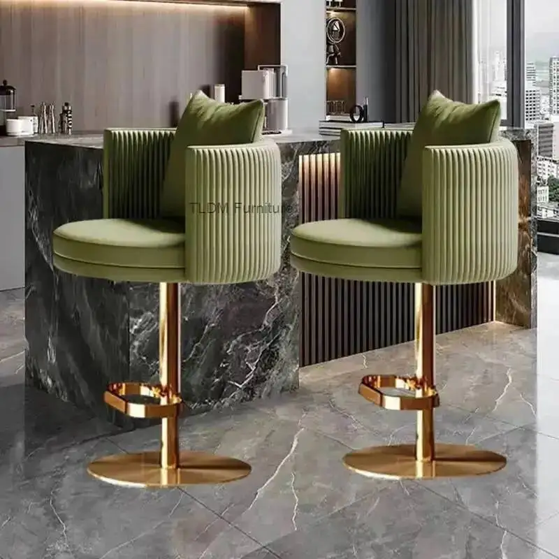 

Premium Nordic Height Chair Chair Luxury Of Bar Comfortable 2 Set Trendy Bar Adjustable Living Room Taburetes De Barfurniture