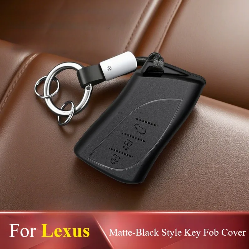 For Lexus ES200/ES300h/NX/RX Black‑Style Key Fob Cover Shock‑Proof Scratch‑Resistant Protective Shell Custom Precise Fit Parts