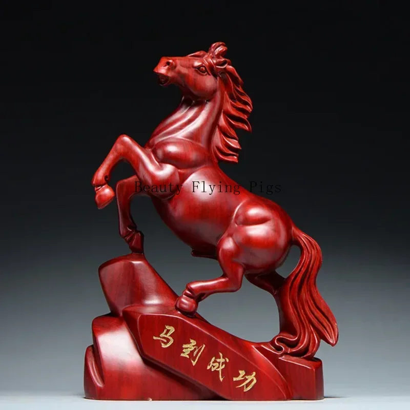 2026 Zodiac Horse Carving Home Decoration Office Feng Shui Decoration Home Gifts Crafts  living room decoration model