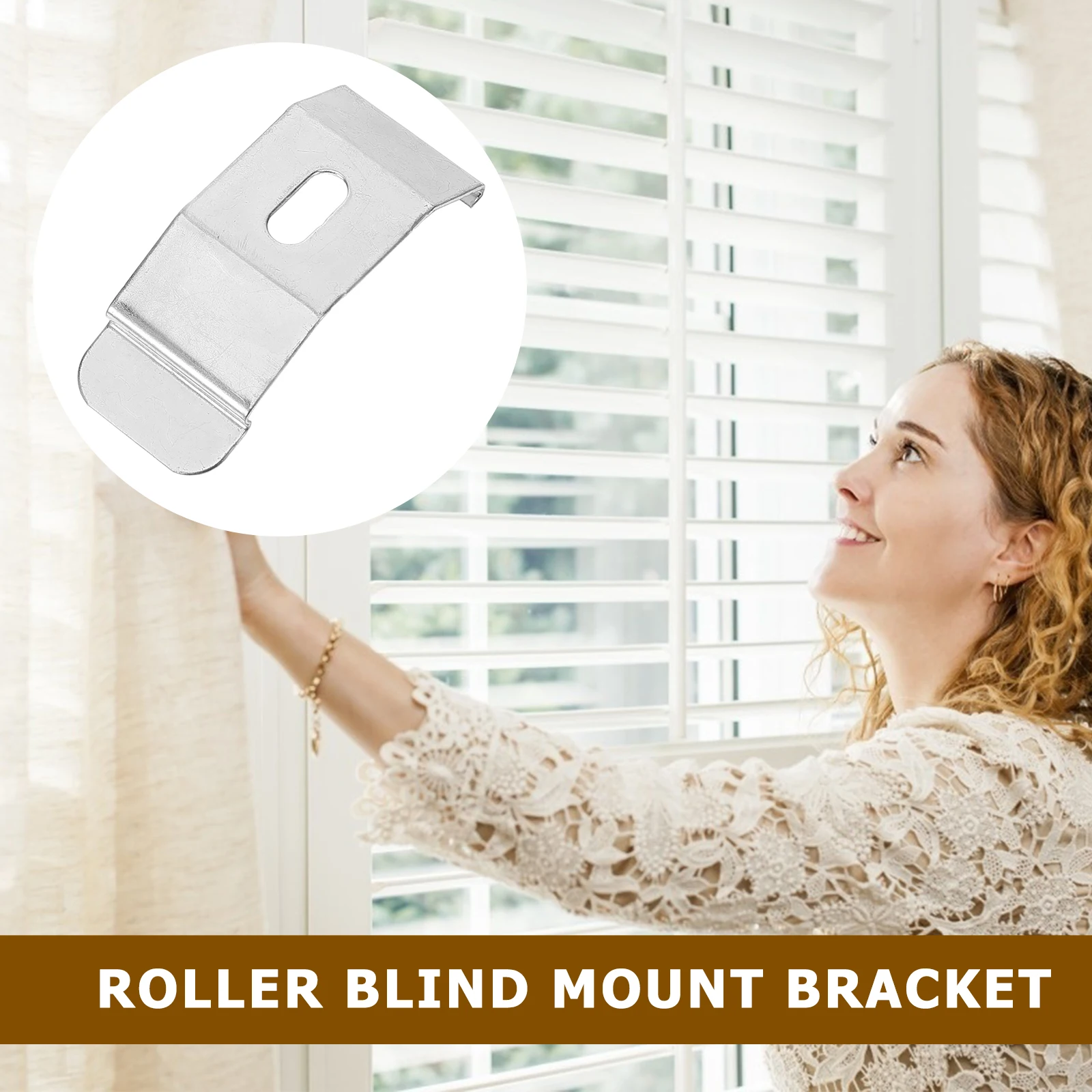 

3Pcs Metal Bracket for Louver Lightweight Strong Hold Easy to Install Vertical Curtain Accessories Blind Wall Mount Brackets Kit