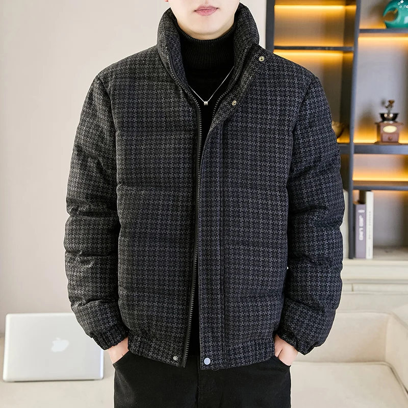 

Men's Thickened Cotton Jacket Winter Fashion Urban Style Corduroy Warmth And Stylish Long Sleeve Zipper Closure Casual Coat