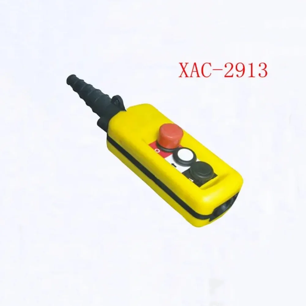 1 Speed Control Hoist Crane 2 Pushbuttons Pendant Control Station With Emergency Stop