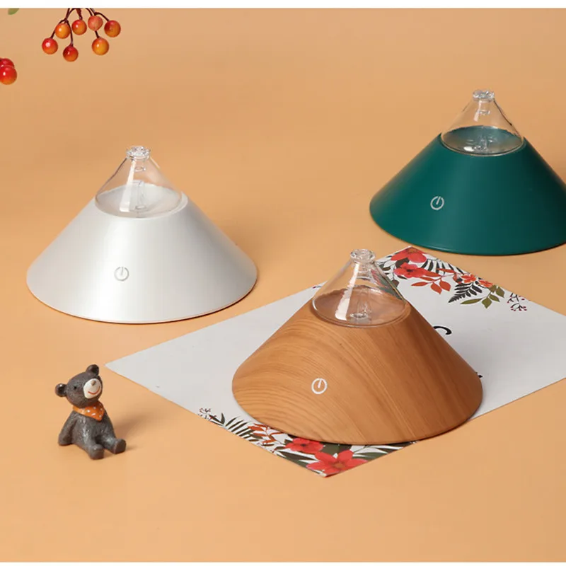 Difusor de aceites esenciales sin agua, recargable por USB nebulizador de vidrio de aromaterapia, luz LED para el hogar y la Oficina