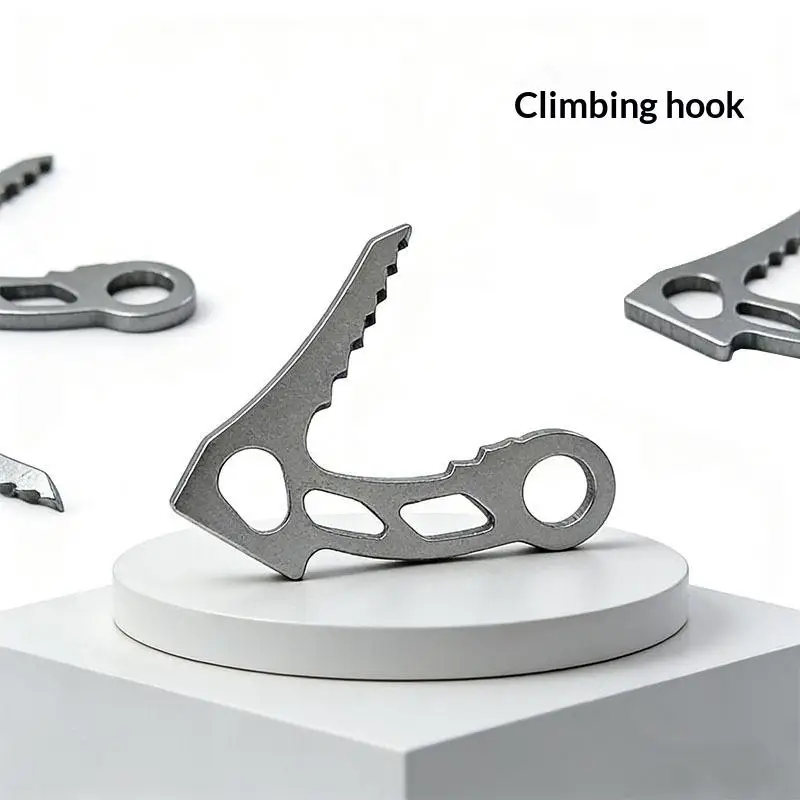 Stainless Steel Climbing Hook Replacement Part Outdoor Mountaineering Gear Accessory Multi Function Tool