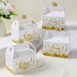 Eid Mubarak Candy Geschenkdoos Eid Kasteel Maan Verpakking Ramadan Versiering 2024 Islam Moslims Ramdan Kareem Eid Feestartikelen