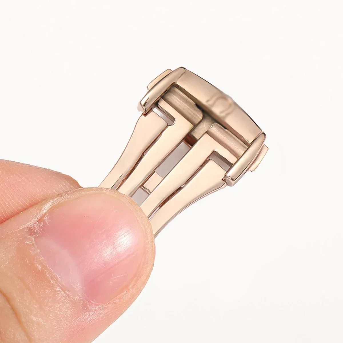 16 مللي متر 18 مللي متر 20 مللي متر الفولاذ المقاوم للصدأ مشبك ساعة ل أوميغا الجلود ساعة مطاطية الفرقة نشر المشبك فراشة زر الملحقات