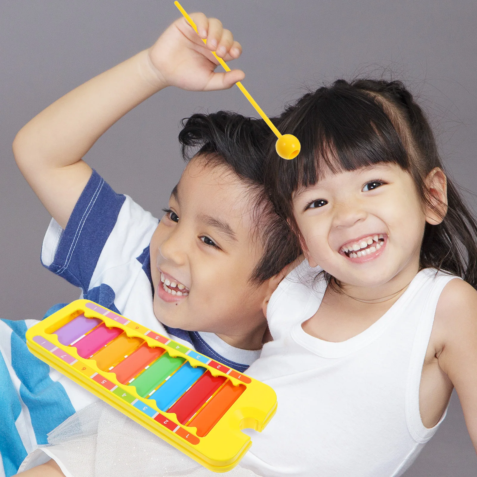 1Set Knock Klavier Kindheit Bildung Percussion Musical Instrument Bunte Glockenspiel für Lernen Xylophon