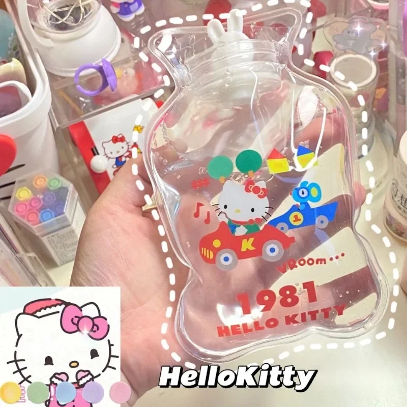 

Sanrio Kawaii HelloKitty Water Filled Hot Water Bag Anime Cartoon Kuromi Pochacco Hand Warmer Portable Cute Girl Birthday Gift