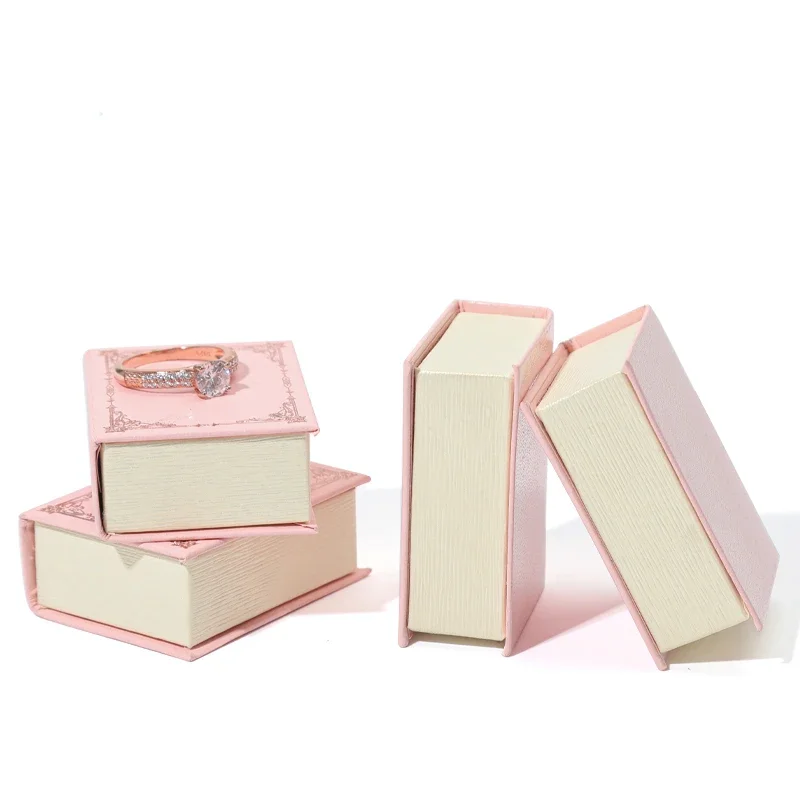 Little Book Jewelry Case Retro Creative Princess Ring and Necklace Gift Box Packaging for Small Businesses