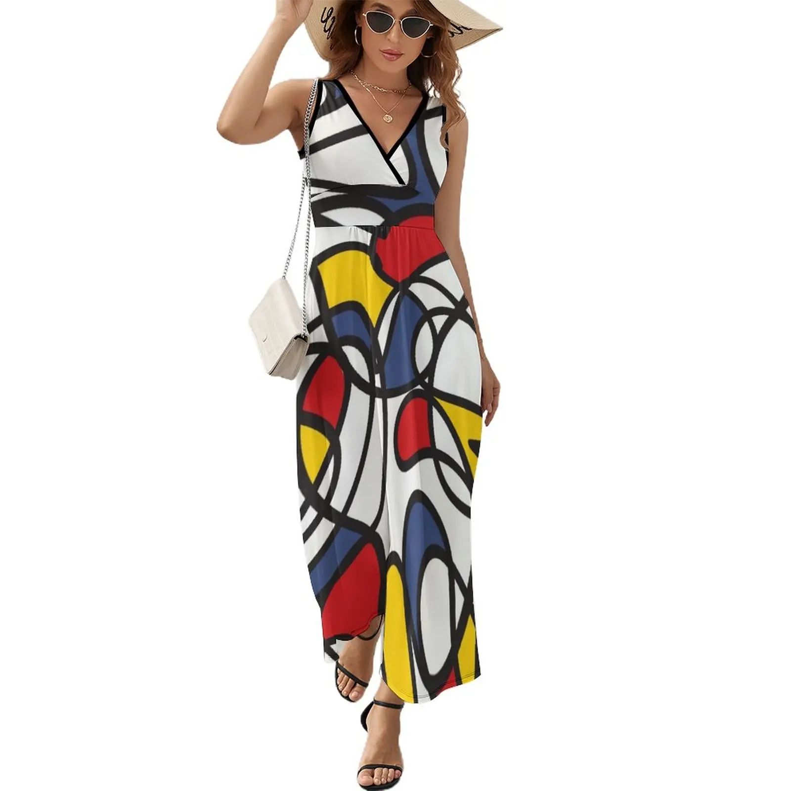 

Mod Pod Primary Systems Alert Sleeveless Dress women evening dress Summer dresses for women Evening dresses