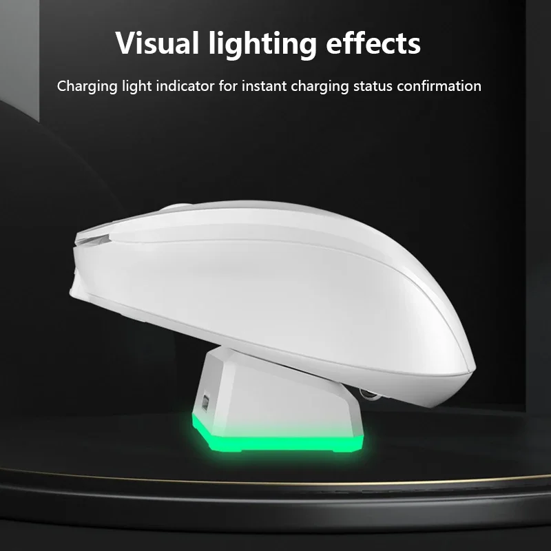 Xiaomi Wireless Mouse Dual-mode Rechargebale Rgb Light Weight Low Noise Button Seat Mouse Dpi Button Office Gaming Mouse
