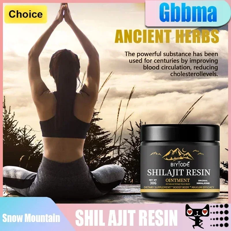 300MG Pure Himalayan Shilajit Resin With Spoon With 85+ Trace Minerals Slow down skin aging, Detoxification of body organs