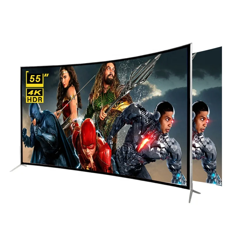 

Advanced Customization STLF ZJW 4K HD Eye protection Large Screen Curved Screen TV 55 Inch Android Smart Television Home Theater