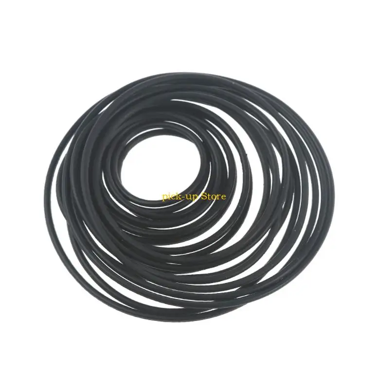 

Q5WA 20PCS Square Cassette Tape Machine Belt Assorted Belts Mixed 70-100mm 1.2mm