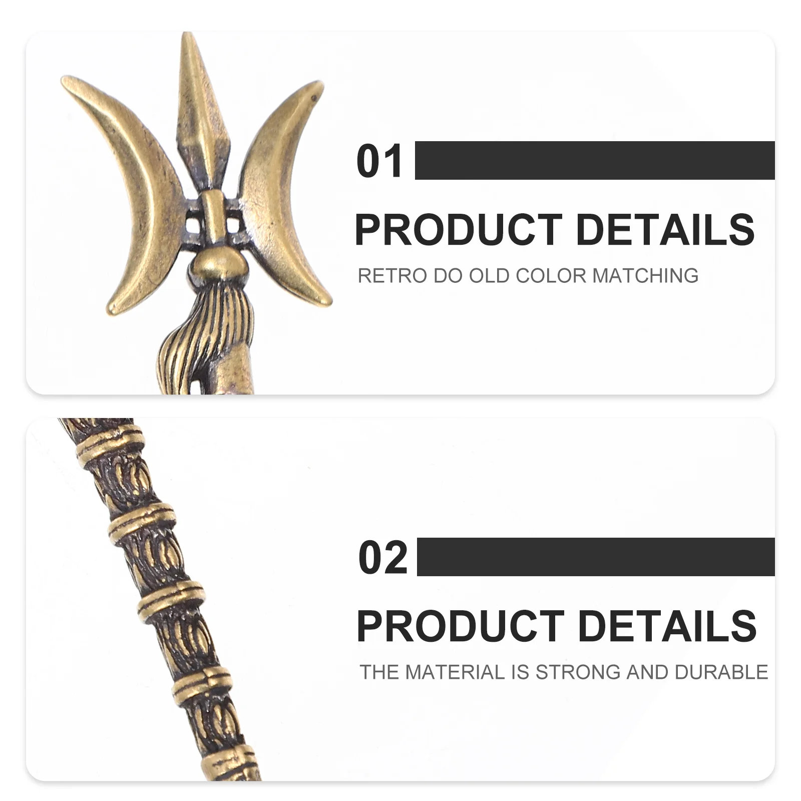 

Креативная медная заколка для волос, художественное украшение для бронежилета, прочное ретро настольное офисное украшение, китайская медная заколка для волос