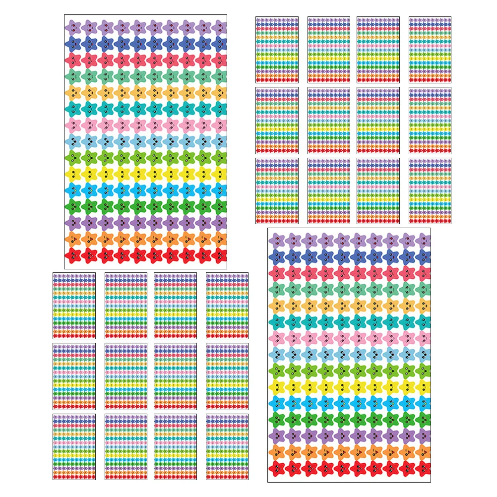 30 Sheets Reward Stickers Five- Stickers for Kindergarten Teacher Student Reward Classroom Incentive