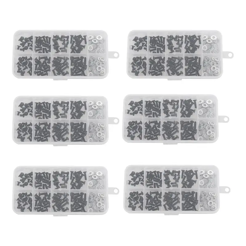 A53Q-Screws Box Set For 1/10 HSP Traxxas Tamiya HPI Kyosho D90 SRC10 Remote Control RC Car Parts 1080Pcs